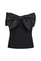 Co' Couture - Barry Bow Top - Sort