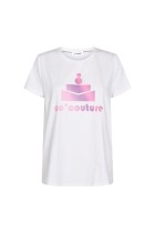 Co' Couture - Fade Print Tee - Pink