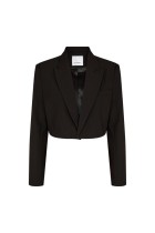 Co' Couture - Vola Crop Blazer - Sort