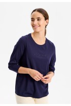 IN FRONT Anni T-shirt, Farve: Navy, Størrelse: S, Dame