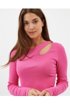 Moves - Luvie Ls Bluse - Pink