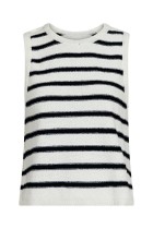 Neo Noir - Chira Boucle Knit Stripe Top - Black Striped