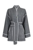 Neo Noir - Frenchie Wool Jacket - Dark Grey Melange