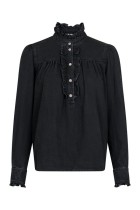 Neo Noir - Justine Denim Shirt - Sort