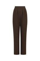 Neo Noir - Lotan Crepe Pants - Brun