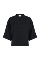 Neo Noir - Luma Crepe Blouse - Sort