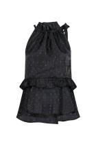 Neo Noir - Margy Bedazzled Top - Sort