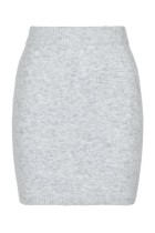 Neo Noir - Marie Knit Skirt - Lysegrå