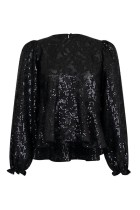 Neo Noir - Rizzo Sequins Blouse - Black