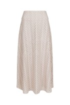 Neo Noir - Torino Wave Skirt - Ivory