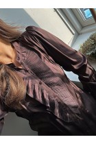 Neo Noir - Zola Blouse - Dark Brown