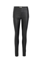 Object - Belle Mw Coated Leggings - Sort Glitter