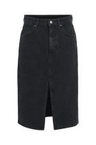 Object - Harlow Midi Denim Skirt - Sort