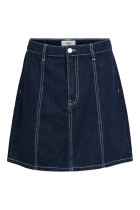 Object - Lea Gemme Mw Denim Skirt - Mørkeblå