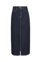 Object - Lea Mw Denim Long Skirt - Mørkeblå