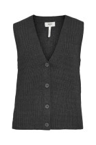 Object - Malena Sl Knit Vest - Mørkegrå