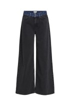 Object - Moji Beate MW Wide Jeans - Sort