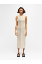 Object - Palia S/L Knit Dress - Sandshell