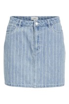 Object - Sali Hw Denim Mini Skirt - Light Blue