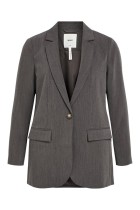 Object - Sigrid Ls Blazer - Medium Grey Melange