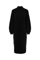 Y.A.S - Balis Ls Funnel Knit Dress - Sort