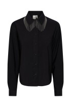 Y.A.S - Frima Fringe Ls Shirt - Sort