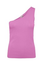 Y.A.S - Milla One Shoulder Knit Top - Pink