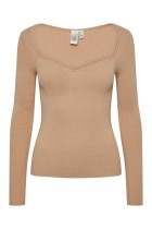 Y.A.S - Nomi Ls Knit Top - Nomad