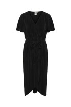 Y.A.S - Olinda SS Midi Wrap Dress - Sort