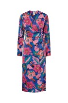 Y.A.S - Pella Ls Wrap Midi Dress - Clematis Blue